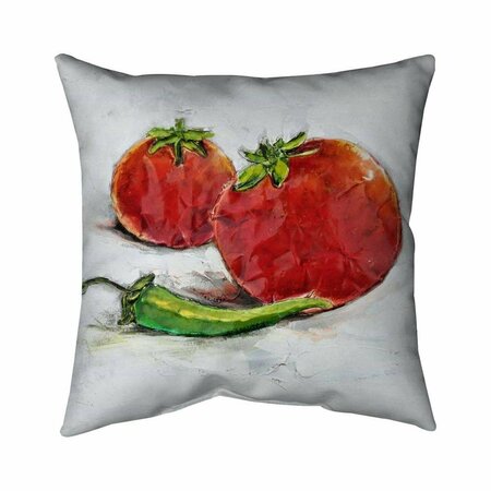 FONDO 20 x 20 in. Tomatoes with Jalape O-Double Sided Print Indoor Pillow FO2772073